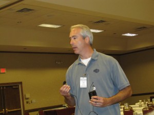 Jim Bartley addressing the Summer Convention attendees during the CFA Annual Convention in Grand Traverse Resort, Traverse City, Michigan
