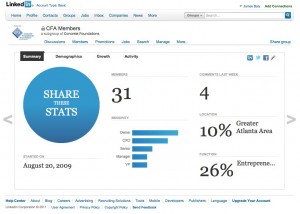 Figure 1 At time of printing, 31 people have joined the private CFA Members group at LinkedIn. Where are you?