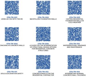 QR codes for CFA downloadable tech notes
